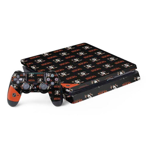 NHL Anaheim Ducks Pattern PS4 Slim Bundle Skin