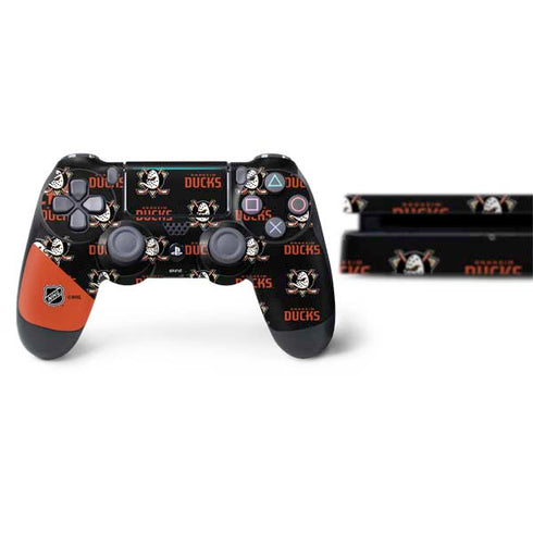 NHL Anaheim Ducks Pattern PS4 Slim Bundle Skin