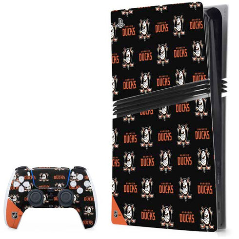 NHL Anaheim Ducks Pattern PS5 Pro Bundle Skin