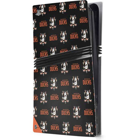 NHL Anaheim Ducks Pattern PS5 Pro Console Skin