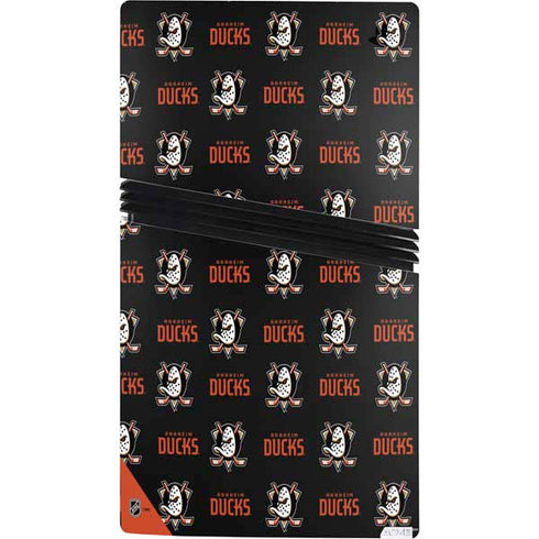 NHL Anaheim Ducks Pattern PS5 Pro Console Skin