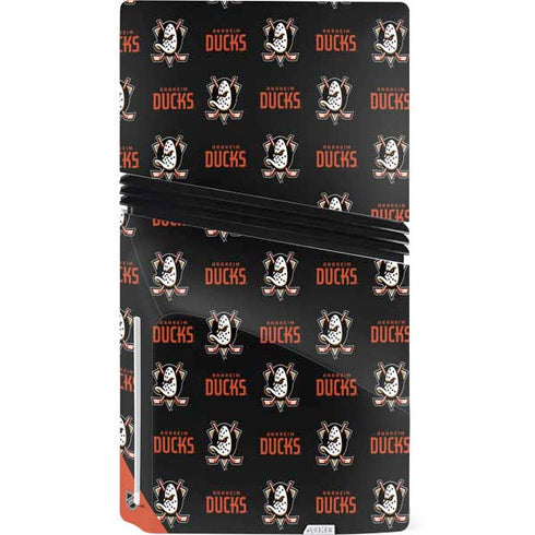 NHL Anaheim Ducks Pattern PS5 Pro Disk Bundle Skin