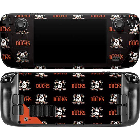 NHL Anaheim Ducks Pattern Steam Deck Handheld Gaming Computer OLED Skin