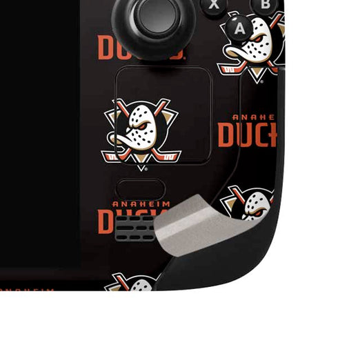 NHL Anaheim Ducks Pattern Steam Deck Handheld Gaming Computer OLED Skin