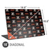 NHL Anaheim Ducks Pattern Universal Laptop 18in (14.6 x 10.6in) Skin