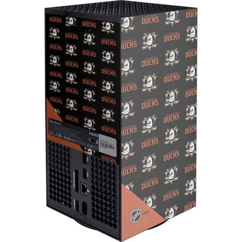 NHL Anaheim Ducks Pattern XBox Series X Digital Edition Console Skin