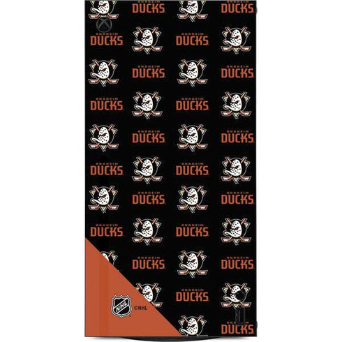 NHL Anaheim Ducks Pattern XBox Series X Digital Edition Console Skin