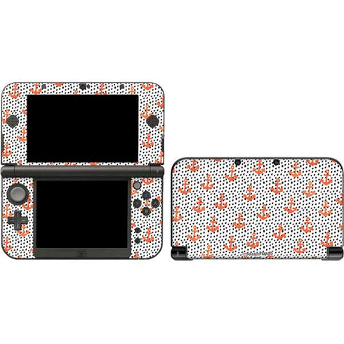 Bouffants and Broken Hearts Anchors and Dots 3DS XL 2015 Skin