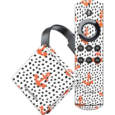 Bouffants and Broken Hearts Anchors and Dots Amazon Fire TV Skin