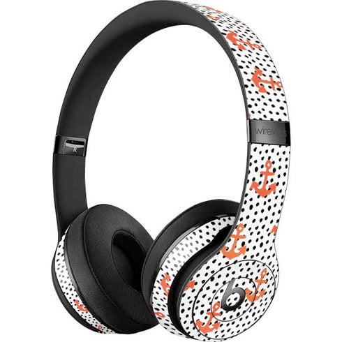 Bouffants and Broken Hearts Anchors and Dots Beats Solo 3 Wireless Skin