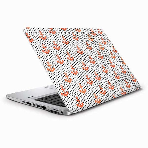 Bouffants and Broken Hearts Anchors and Dots HP Elitebook Skin