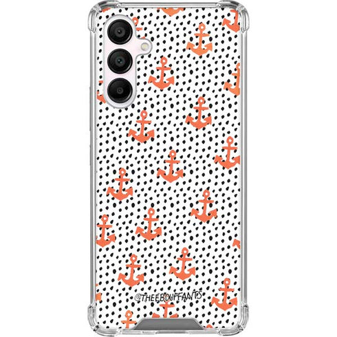 Bouffants and Broken Hearts Anchors and Dots Galaxy A16 5G Clear Case