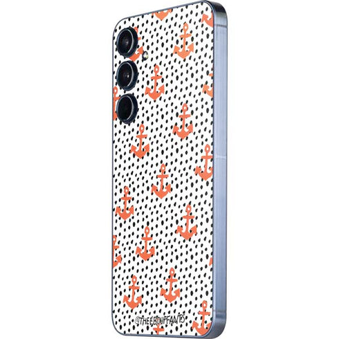 Bouffants and Broken Hearts Anchors and Dots Galaxy A35 5G Skin