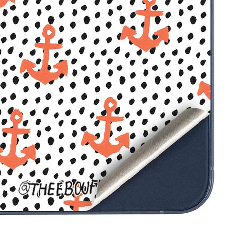 Bouffants and Broken Hearts Anchors and Dots Galaxy A35 5G Skin