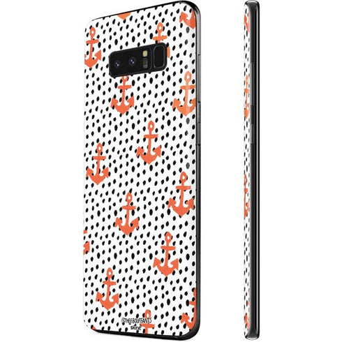 Bouffants and Broken Hearts Anchors and Dots Galaxy Note 8 Skin