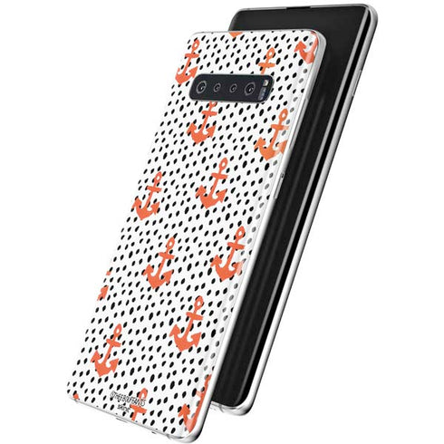 Bouffants and Broken Hearts Anchors and Dots Galaxy S10 Skin