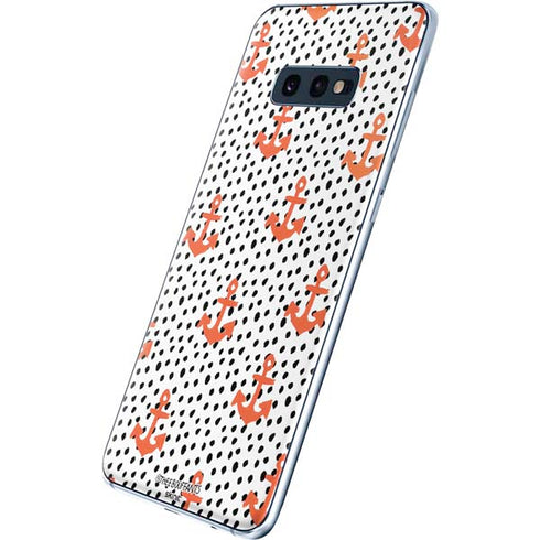 Bouffants and Broken Hearts Anchors and Dots Galaxy S10e Skin