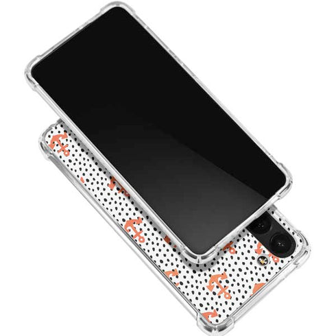 Bouffants and Broken Hearts Anchors and Dots Galaxy S24 FE Clear Case