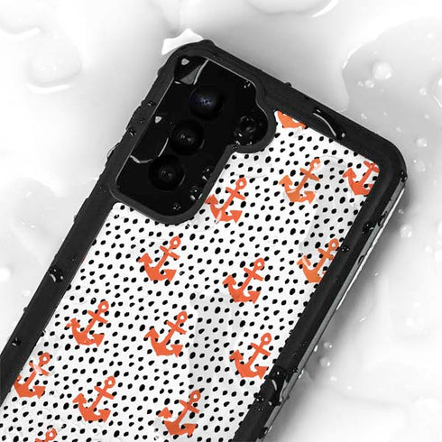 Bouffants and Broken Hearts Anchors and Dots Galaxy S24 Plus Waterproof Case