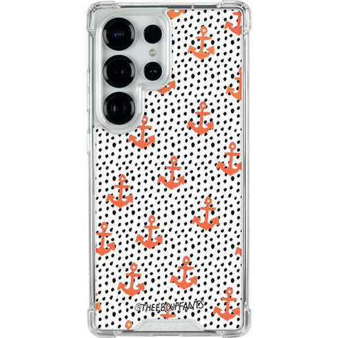 Bouffants and Broken Hearts Anchors and Dots Galaxy S25 Ultra Clear Case