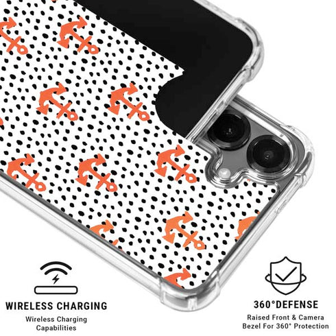 Bouffants and Broken Hearts Anchors and Dots Galaxy S26 Clear Case