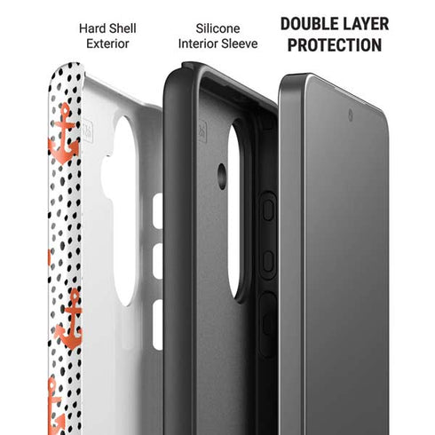 Bouffants and Broken Hearts Anchors and Dots Galaxy S26 Plus Impact Case