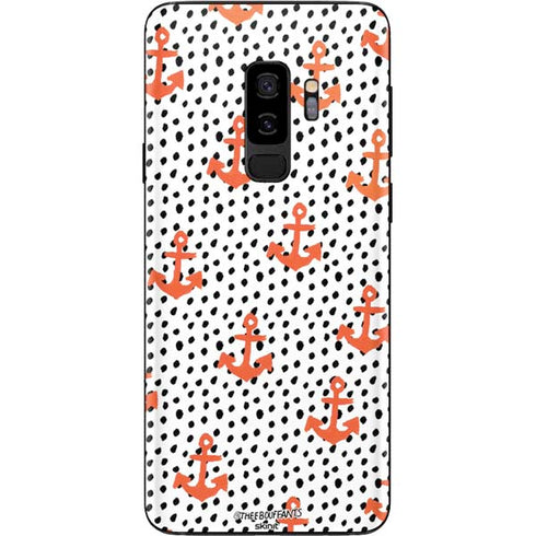Bouffants and Broken Hearts Anchors and Dots Galaxy S9 Plus Skin