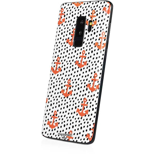 Bouffants and Broken Hearts Anchors and Dots Galaxy S9 Plus Skin