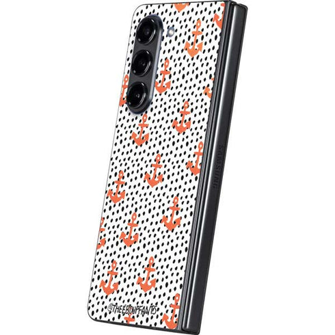 Bouffants and Broken Hearts Anchors and Dots Galaxy Z Fold5 5G Skin
