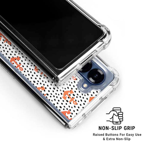 Bouffants and Broken Hearts Anchors and Dots Galaxy Z Fold6 Clear Case