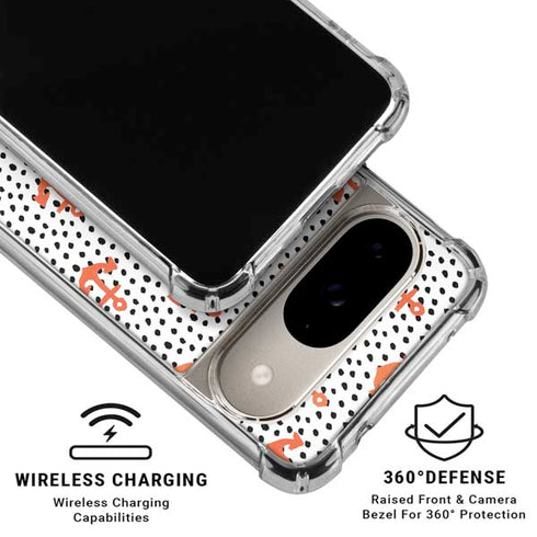 Bouffants and Broken Hearts Anchors and Dots Google Pixel 10 Clear Case