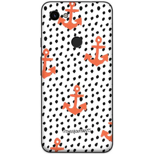 Bouffants and Broken Hearts Anchors and Dots Google Pixel 3a XL Skin