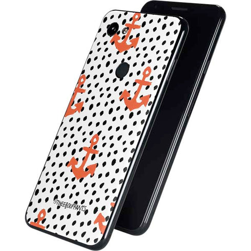 Bouffants and Broken Hearts Anchors and Dots Google Pixel 3a XL Skin