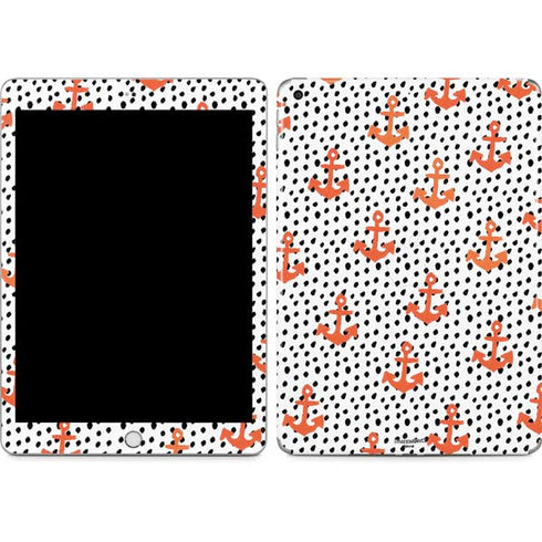 Bouffants and Broken Hearts Anchors and Dots Apple iPad Skin