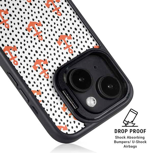 Bouffants and Broken Hearts Anchors and Dots iPhone 14 Plus Kickstand Case