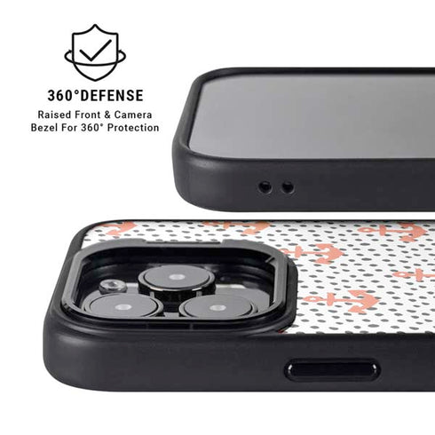 Bouffants and Broken Hearts Anchors and Dots iPhone 14 Pro Max Kickstand Case