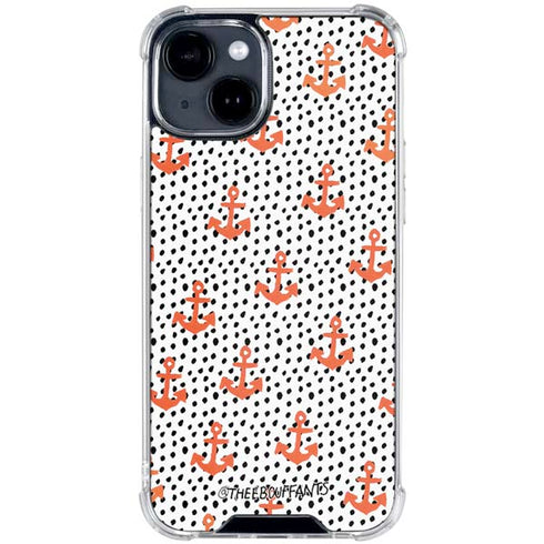 Bouffants and Broken Hearts Anchors and Dots iPhone 15 Clear Case