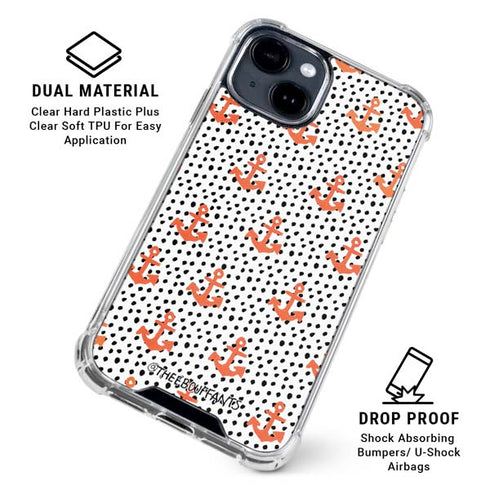 Bouffants and Broken Hearts Anchors and Dots iPhone 15 Clear Case