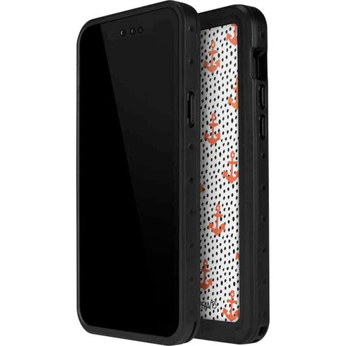 Bouffants and Broken Hearts Anchors and Dots iPhone 15 Plus Waterproof Case