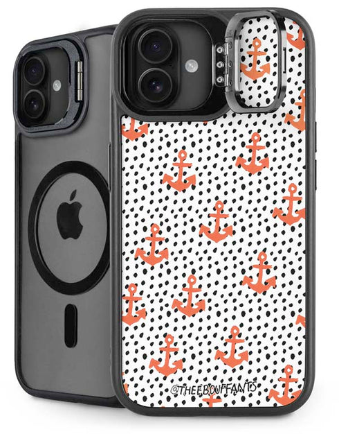 Bouffants and Broken Hearts Anchors and Dots iPhone 16 Plus Kickstand Case