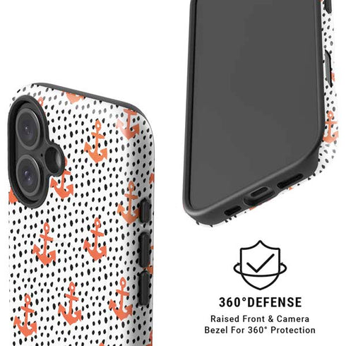 Bouffants and Broken Hearts Anchors and Dots iPhone 16 Plus Magsafe Impact Case