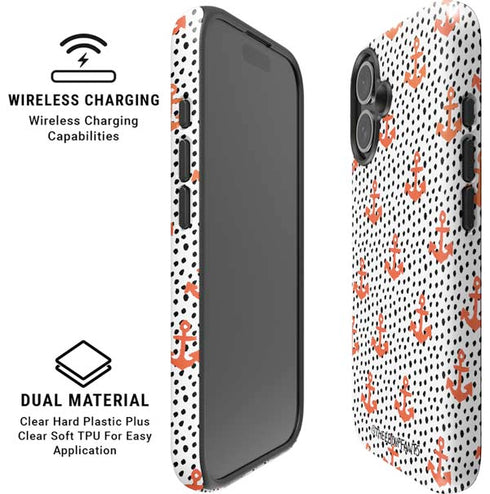 Bouffants and Broken Hearts Anchors and Dots iPhone 16 Plus Magsafe Impact Case