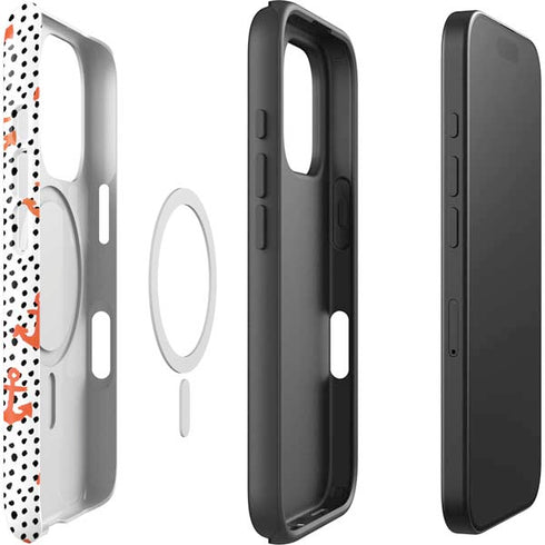 Bouffants and Broken Hearts Anchors and Dots iPhone 16 Pro Magsafe Impact Case