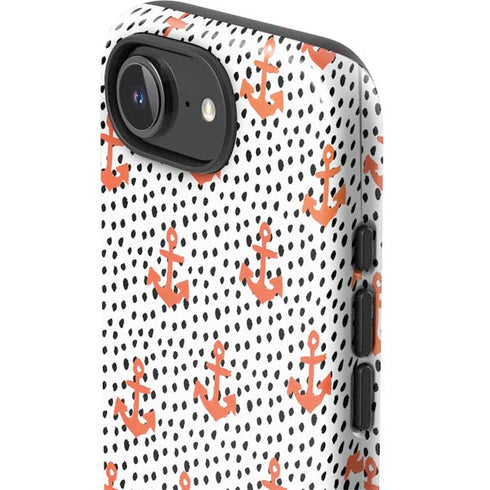 Bouffants and Broken Hearts Anchors and Dots iPhone 16e Impact Case