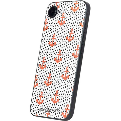 Bouffants and Broken Hearts Anchors and Dots iPhone 16e Skin