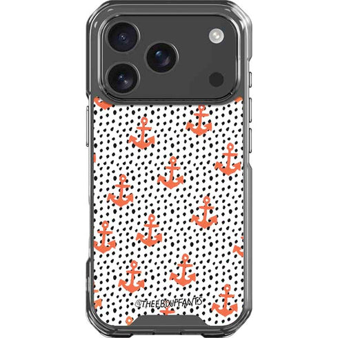 Bouffants and Broken Hearts Anchors and Dots iPhone 18 Pro Clear Case