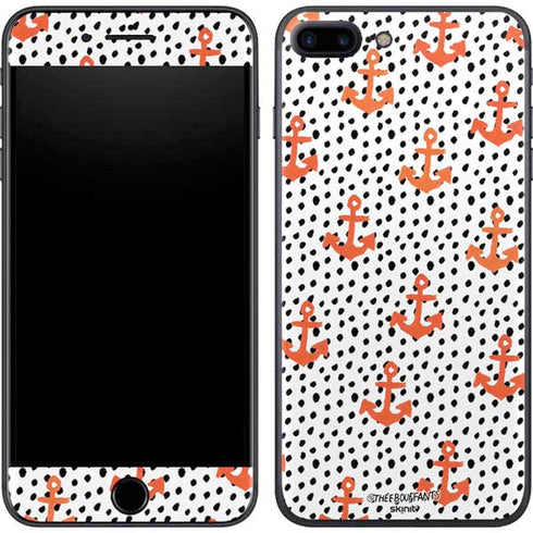 Bouffants and Broken Hearts Anchors and Dots iPhone 7 Plus Skin