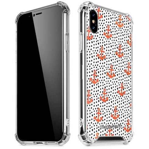 Bouffants and Broken Hearts Anchors and Dots iPhone X/XS Clear Case