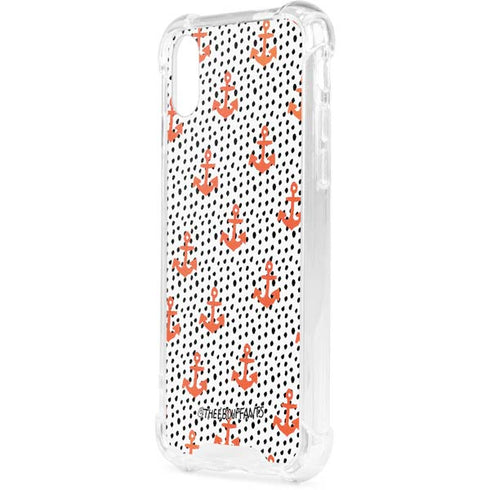 Bouffants and Broken Hearts Anchors and Dots iPhone XS Clear Case