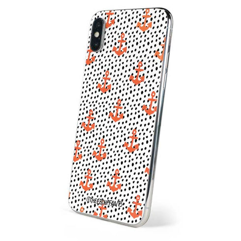 Bouffants and Broken Hearts Anchors and Dots iPhone XS Skin